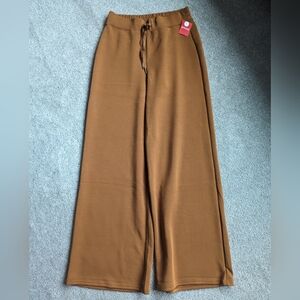 Spanx AirEssentials Butterscotch wide leg pants sz Large Tall